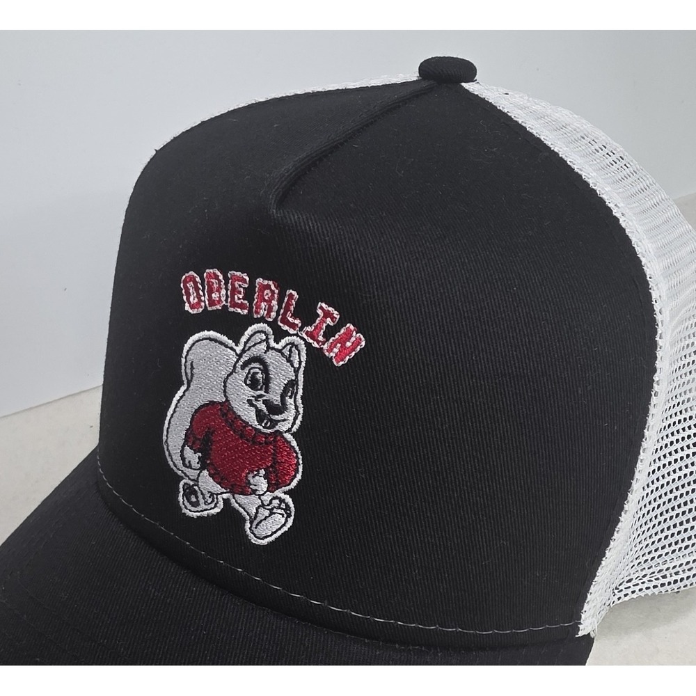 Oberlin College New Era Hat Cap Yeobie the Squirrel Logo Trucker Baseball OSFA